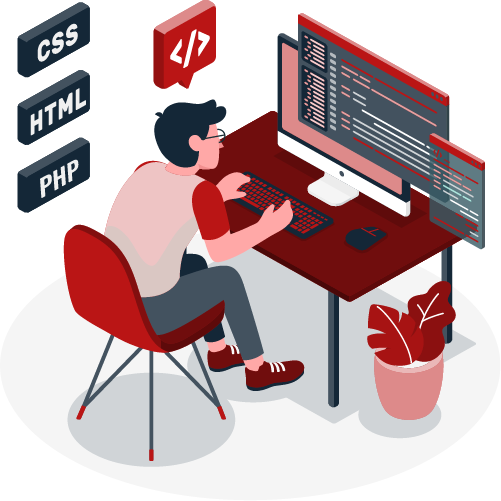 website development HTML, CSS and Javascript